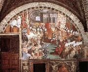 RAFFAELLO Sanzio The Coronation of Charlemagne oil painting artist